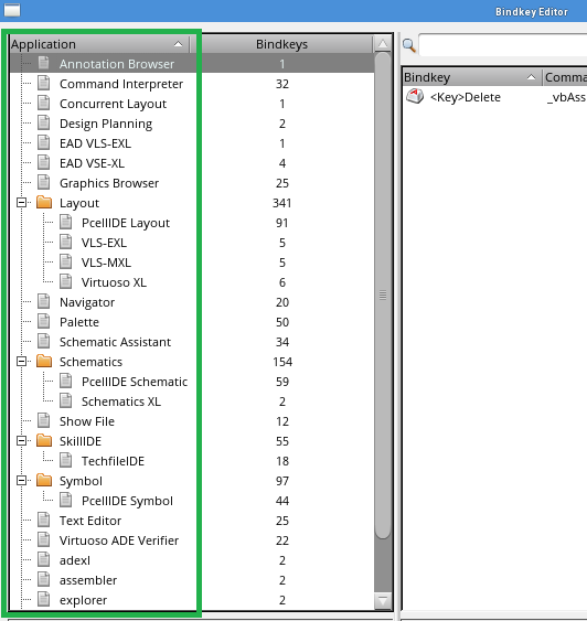 Bindkeys Menu